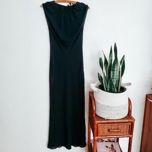 Theory full length silk dress